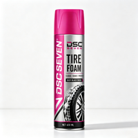 Spray de mousse pour pneus en gros sous marque privée 650ml pour lavage automobile professionnel et detailing auto