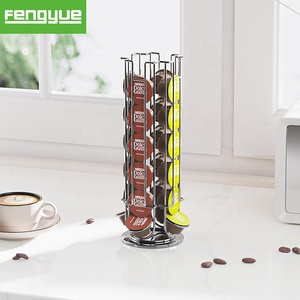 Support rotatif pour capsules de café en gros, organisateur en fil de fer à 360 degrés pour machine <span class=keywords><strong>Dolce</strong></span> <span class=keywords><strong>Gusto</strong></span> et rangement de cuisine - Product Image 1