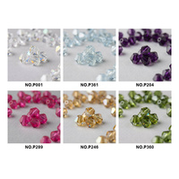 Perles en résine époxy à facettes, strass en forme de bicône, en vrac avec trou pour taffetas, shantung, dupioni, matelassé, chevrons et bouclé