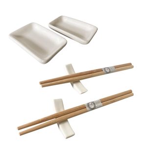 Set Sushi per 2 con Vassoio in Ardesia e Bambù 35x20 Cm, Servizio Orientale da 7 Pezzi - Product Image 4