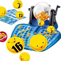 Machine de Bingo et de Loterie pour Fêtes d'Enfants en Intérieur, Jeu de Société Éducatif en Plastique Écologique, Jouet pour Enfants