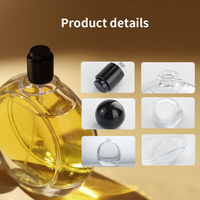 Eric Flacon de parfum plat de luxe 100ml en vente en gros Boîte personnalisée Flacon vide de luxe Flacon de parfum Bouteilles de parfum sérigraphie de logo