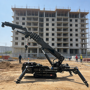 رافعة عنكبوتية متنقلة RST L-401 بحمولة 3 طن و5 طن و8 طن مع ذراع تلسكوبي ودوران 360 درجة، رافعة هيدروليكية صغيرة زاحفة تصل إلى ارتفاع 14 متر مع ذراع إضافي - Product Image 2