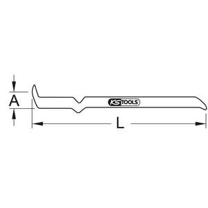 KS ก้านยาง bronzeplus งานหนักรูปแบบ offsete 600มม. - Product Image 2