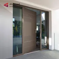 高級カスタム鉄フロントドアデザイン外装安全防弾アルミモダンフロントエントリー鉄ドア