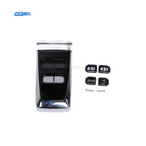 Carcasa de Repuesto para Llave Remota Aston Martin Negra, Cubierta Protectora de Plástico con Cabeza de Cristal - Product Image 1