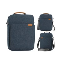 Sacoche pour ordinateur portable 11,3 pouces en tissu Oxford personnalisable, durable, légère et grande capacité, avec compartiment pour tablette, porté épaule ou croisé