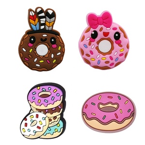 <span class=keywords><strong>Dunkin</strong></span> Donuts - Dijes de PVC para Zapatos con Temática de Comida, Decoraciones con Accesorios de Pan, Galletas y Donuts para Decorar Zapatos - Product Image 1