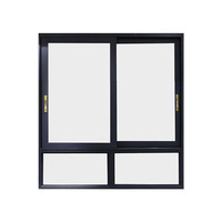 Ventanas Modernas Personalizadas de PVC Americano en Forma de U, Ventanas de Doble Hoja con Aislamiento Térmico, Ventanas Corredizas Verticales Patentadas a Nivel Mundial