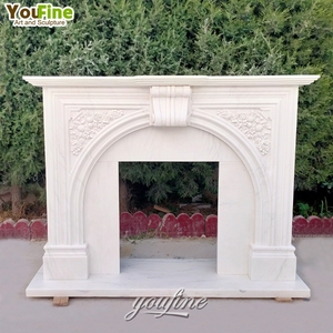 <span class=keywords><strong>Chimenea</strong></span> de Esquina de Mármol para Interiores YOUFINE, Diseño Exquisito para el Hogar - Product Image 2