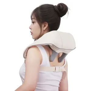 Kablosuz elektrikli derin Kneeding Shiatsu boyun omuz masajı araba geri vücut masajı ile isıtma