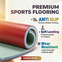 Revêtement de sol en PVC HANLI 4,5 mm à texture gemme, tapis de sport élastique antidérapant pour stade intérieur, échantillon gratuit, faible MOQ, certifié CE