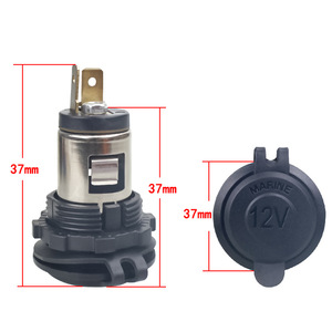 Onlyoa 12V/24V impermeable motocicleta encendedor enchufe para coche motocicleta marina - Product Image 3