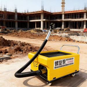Petite pompe à béton, pompe à mortier pour colonnes, machine d'alimentation pour structures secondaires, convoyeur à vis sans fin pour ciment - Product Image 4