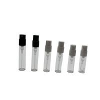 Flacon de parfum rond en verre transparent personnalisable de 2 ml, 3 ml, 5 ml pour huile parfumée