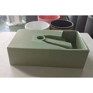 Vente flash : lavabo mural en pierre artificielle <span class=keywords><strong>verte</strong></span>, forme rectangulaire, pour salle de bain - Product Image 5