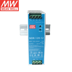 Meanwell อุปกรณ์จ่ายไฟราง DIN 75W-480W หมายถึงซีรีย์ <span class=keywords><strong>ndr</strong></span> 12V 24V 48V พร้อม PFC สำหรับอุตสาหกรรมอัตโนมัติตู้ควบคุมพีแอลซี - Product Image 3