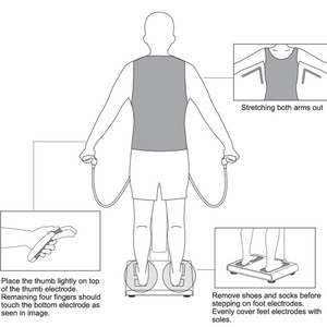 Meicet BCA-100 Bmi Chiều Cao Trọng Lượng Bodi Fat Composite Phân Tích Cơ Thể Máy Phân Tích Màn Hình Máy Tính Máy Đo Tay - Product Image 2