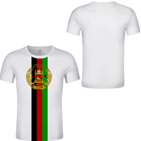 Vente en gros de t-shirt sport drapeau afghan vêtements drapeau vêtements traditionnels pour hommes logo personnalisé