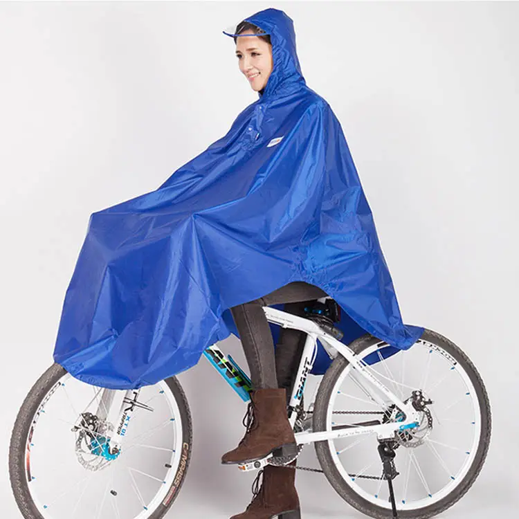 Jas Hujan Sepeda Wanita, Jas Hujan Ponco Tebal Pvc untuk Pengendara Sepeda