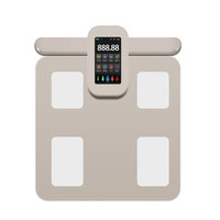 Báscula de Grasa Corporal Avanzada con Ocho Electrodos y Monitoreo de 30 Datos de Alta Precisión para Uso en Baño y Seguimiento de Fitness en Casa