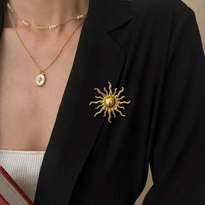 Nouvelle Broche Créative Déesse du <span class=keywords><strong>Soleil</strong></span> Ciel Étoilé, Accessoire de Mode pour Femme, Épingles de Col Haut de Gamme pour Costumes et Robes de Soirée - Product Image 5