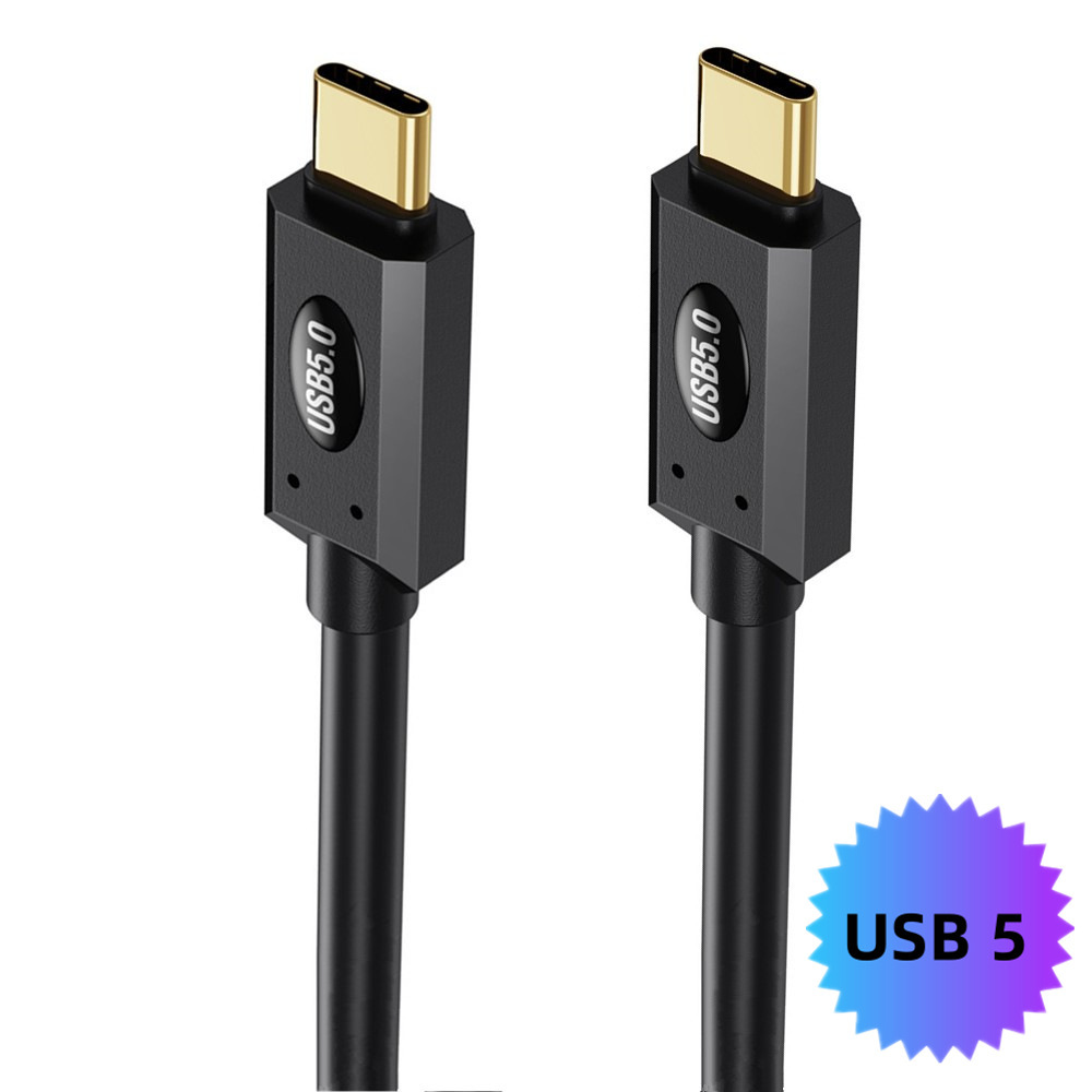 No Ear USB5-MALE TO MALE -dritto a dritto Nero