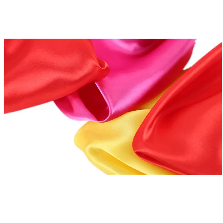 Satin bohrer Chiffon Stoff Polyester Satin Seide Stoff für Frauen glänzendes Abendkleid