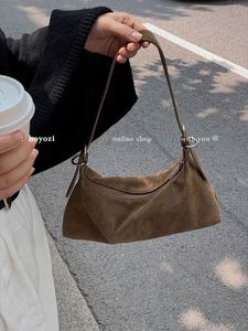 Bolso de Mano Personalizado Vintage Maillard, Estilo Casual y Elegante para Mujer, Gran Capacidad, de Gamuza y Piel Sintética - Product Image 4