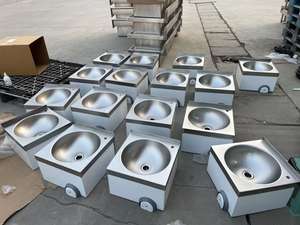 Lavello da cucina a muro senza contatto in <span class=keywords><strong>acciaio</strong></span> inossidabile con rubinetto a mano a mano a mano a mano a mano prezzo economico MOQ 1 - Product Image 2