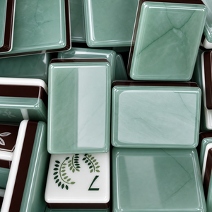 Juego de Mahjong Americano de Lujo Jardin Green, Diseño Artístico de Lirios de Agua, Fichas Acrílicas de 3 Capas para Juego Familiar, Regalos y Venta al por Menor - Product Image 5