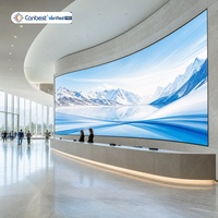 Écran LED flexible CANBEST série FL P0.9 P1.2 P1.5 P1.8 P2.5, écran numérique incurvé d'intérieur pour les hubs de transport aéroportuaire
