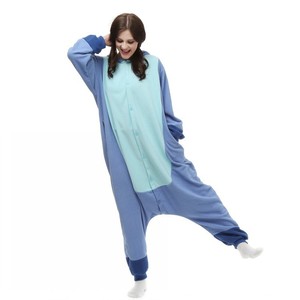 Pijama de Animales de Dibujos Animados Azul y Rosa para Halloween, Disfraz de Cosplay para Parejas, Kigurumi para Adultos, Traje para Fiestas y Actuaciones - Product Image 3