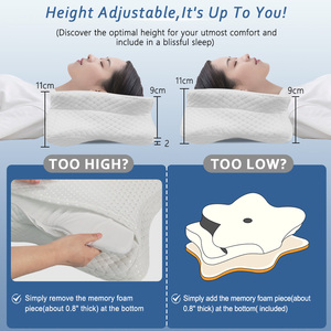 Kustom berbentuk kupu-kupu serviks ortopedi busa memori pintar tempat tidur leher tempat tidur busa memori bantal - Product Image 2