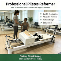 Machine d'exercice Pilates Reformer monobloc en acier allié, personnalisable avec logo, durable, réglable, portable, certifiée CE, de qualité professionnelle