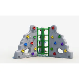 outdoor kids playground equipment playhouse garden amusement park climber sets Plastic Slide