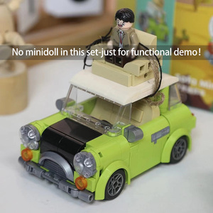MOC Bean British Comedian Car Austin Mini 1000 Building Blocks Toys Johnny English Reborn Coupe <strong>Model</strong> Brick Set for DIY MOC Gift - Product Image 2