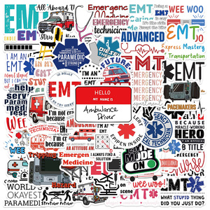 50PCS Concienciación médica sobre la salud técnico de medicina de <span class=keywords><strong>emergencia</strong></span> EMT pegatina - Product Image 1