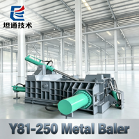 Nouvelle presse à balles hydraulique automatique robuste Y81-250A pour ferraille en acier inoxydable avec station hydraulique à refroidissement indépendant pour centre de recyclage