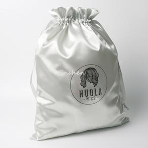 Custom Satin Hair & Wig Storage Bag for Jewelry Cosmetics Gift <b>Packaging</b> with Logo <b>Textile</b> <b>Packaging</b> - Product Image 6