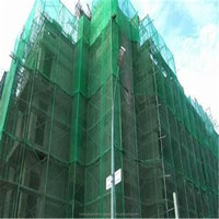 Filets de sécurité en maille dense HDPE anti-UV de haute qualité, anti-poussière, pour chantier, verts, découpe/moulage sur mesure, protection efficace 3-5