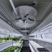 Skyplant Smart Automatic Farm Grow Hydroponique Culture en eau profonde Système agricole vertical 40ft Shipping Container Farm