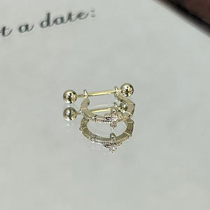 थोक नए व्यक्तित्व जिरकॉन ईयररिंग्स ट्रेमस भेदी गहने श्रृंखला लोब कान - Product Image 4