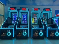 Machine de jeu de basket-ball électronique de rue à monnayeur avec écran 3D de 55 pouces, 5 ballons de basket et garantie d'un an pour utilisation en intérieur
