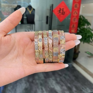 أساور زفاف JXX 14K بتصميم زهور، أساور ذهبية بتصميم جديد للنساء - Product Image 6