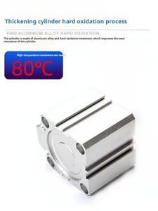 Cilindro Neumático Compacto Serie SDA, Cilindro de Aire Delgado y Pequeño, Actuador de Aleación de Aluminio para Equipos de Automatización Industrial - Product Image 2