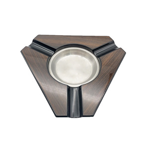 Cenicero de madera para cigarros, diseño minimalista cuadrado para decoración de oficina, hogar y sala de estar - Product Image 3