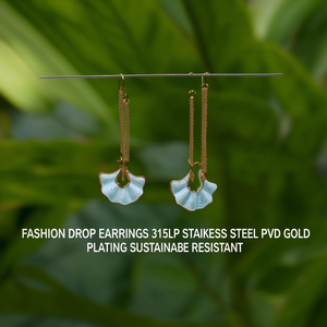 Pendientes de Moda para Mujer, Acero Inoxidable 316L, Baño de Oro PVD, Sostenibles y Resistentes - Product Image 3