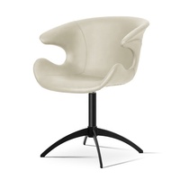 En stock, chaise pivotante minimaliste de style américain, pour conférence, bureau, réunion, salle à manger, avec dossier, accoudoirs, coussin moelleux, design moderne, neuve