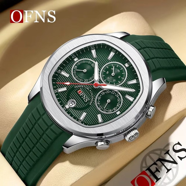 OFNS 8019 Fashion Casual Men Watch High Quality Waterproof Timing Code Men's Watch Men's Quartz Watches Casual Clock